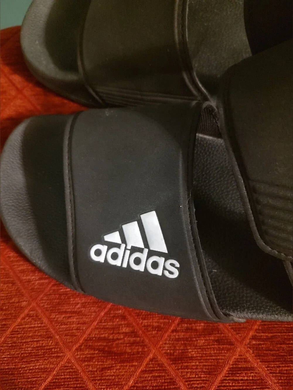 Kids Adidas Lightweight Sandals Black US Size 5 Strap Open Toe